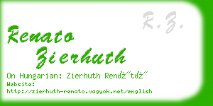 renato zierhuth business card